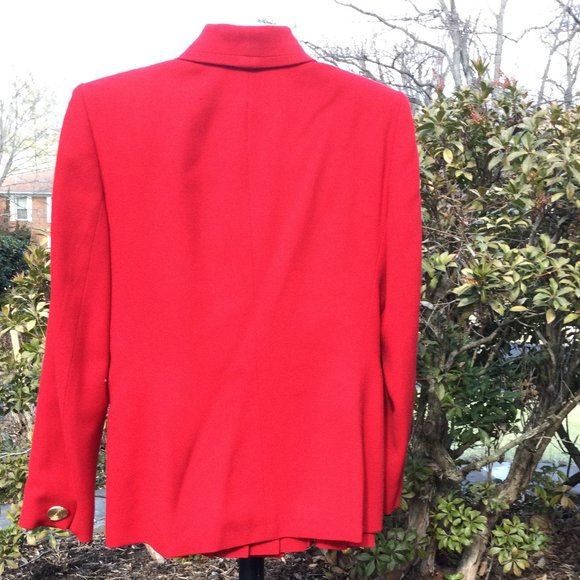 Jones New York 100% Wool Pleated-Skirt-Jacket 2pc Set - Picture 2 of 4